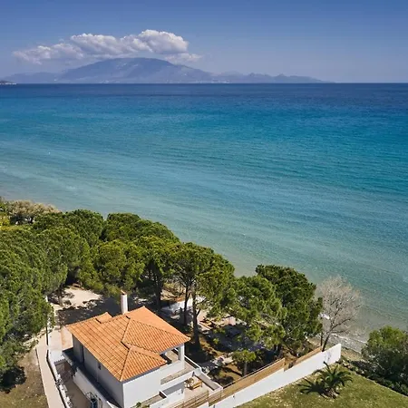 Vera Villa - Brand New Seafront Villa! Alykes  Buitenkant foto